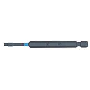 Schraubendrehbit, 1/4", mit Farbcodierung, 89 mm, Innensechskant, 3 mm