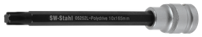 Schraubendreheinsatz, 1/2", Polydrive, M10 x 165 mm