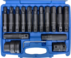 IMPACT-Schraubendreheinsätze, 3/4"+1", 16-teilig