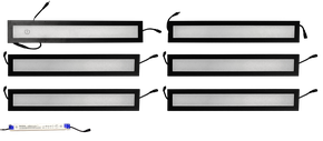 LED Panel Set - 1x Treiber - 1x Master - 5x Slave