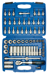 Steckschlüsselsatz, 3/8", zöllig, 61-teilig