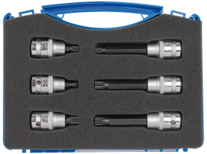 Schraubendreheinsätze, 1/2", Innenvielzahn, M6-M12, 6-teilig